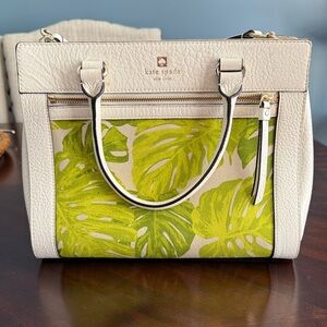 Kate Spade Palm Leaf Perri Lane Romy Satchel